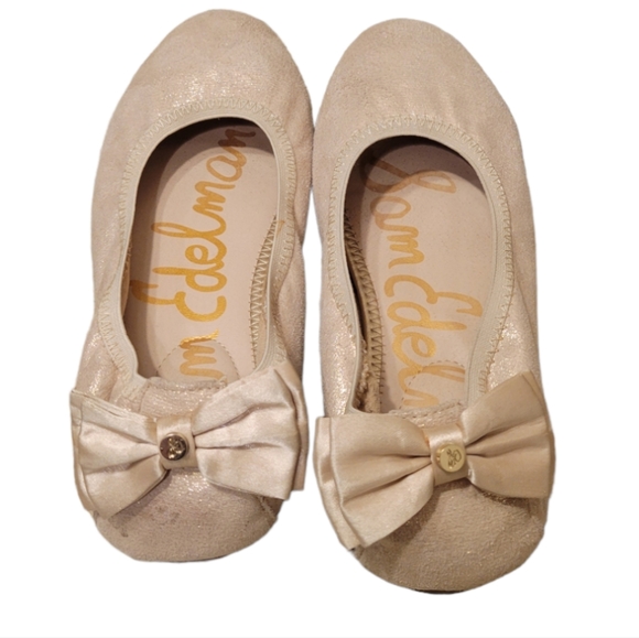 Sam Edelman Felicia Esmeralda ballet flat in gold size 5 - Picture 7 of 12